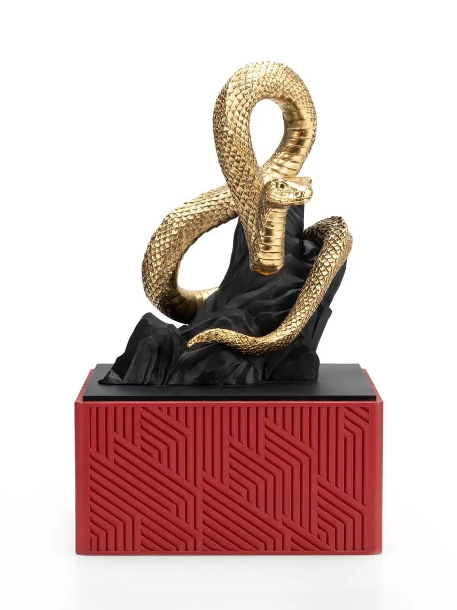 Tượng rắn thịnh vượng mạ vàng 24k