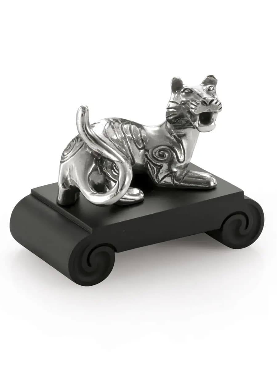 Tượng hổ 12 con giáp pewter