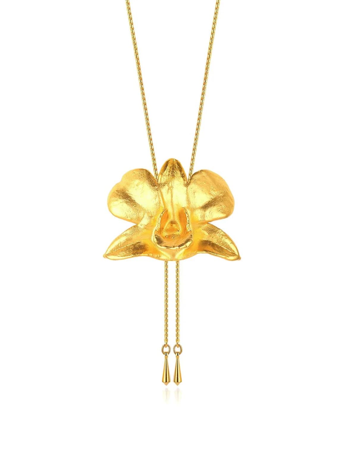 Dây chuyền dài hoa lan Dendrobium 114