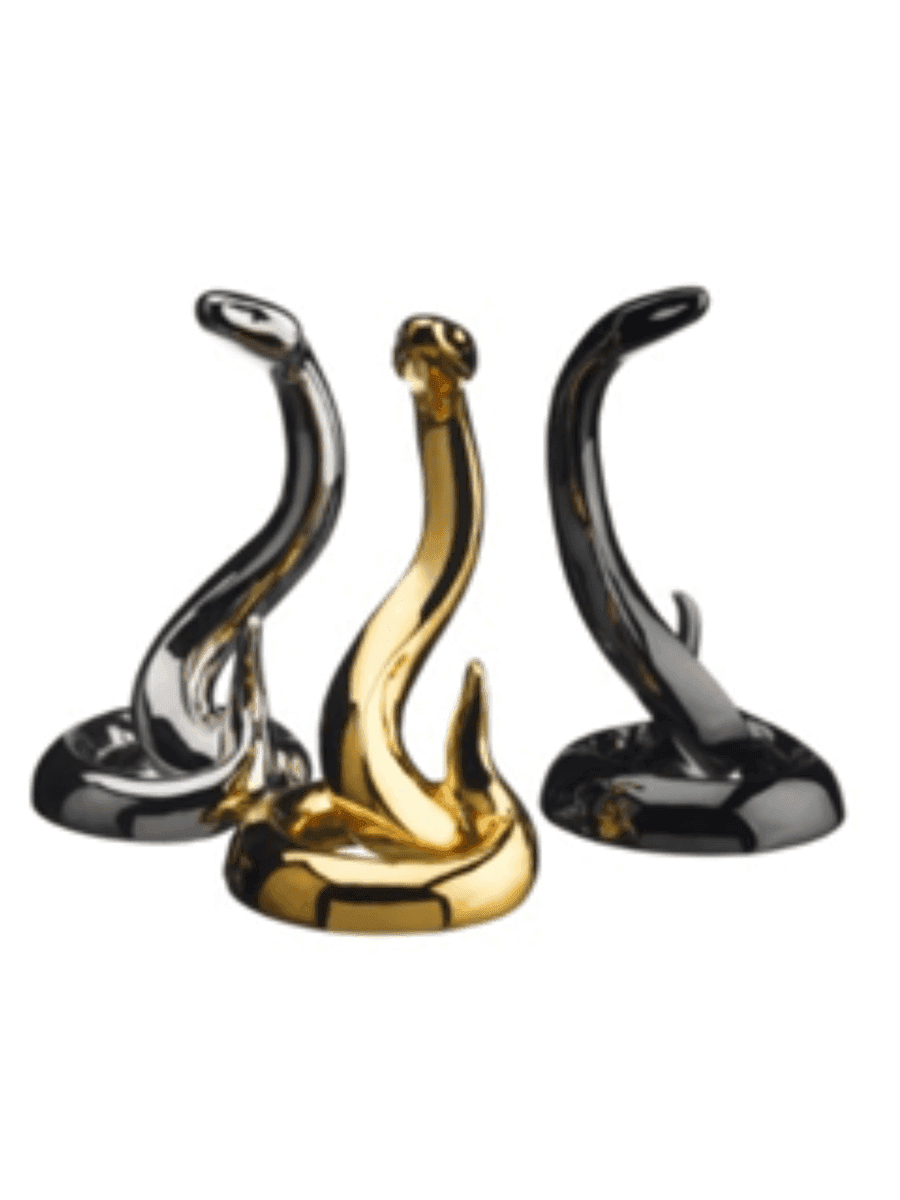 Tượng rắn may mắn mạ rhodium