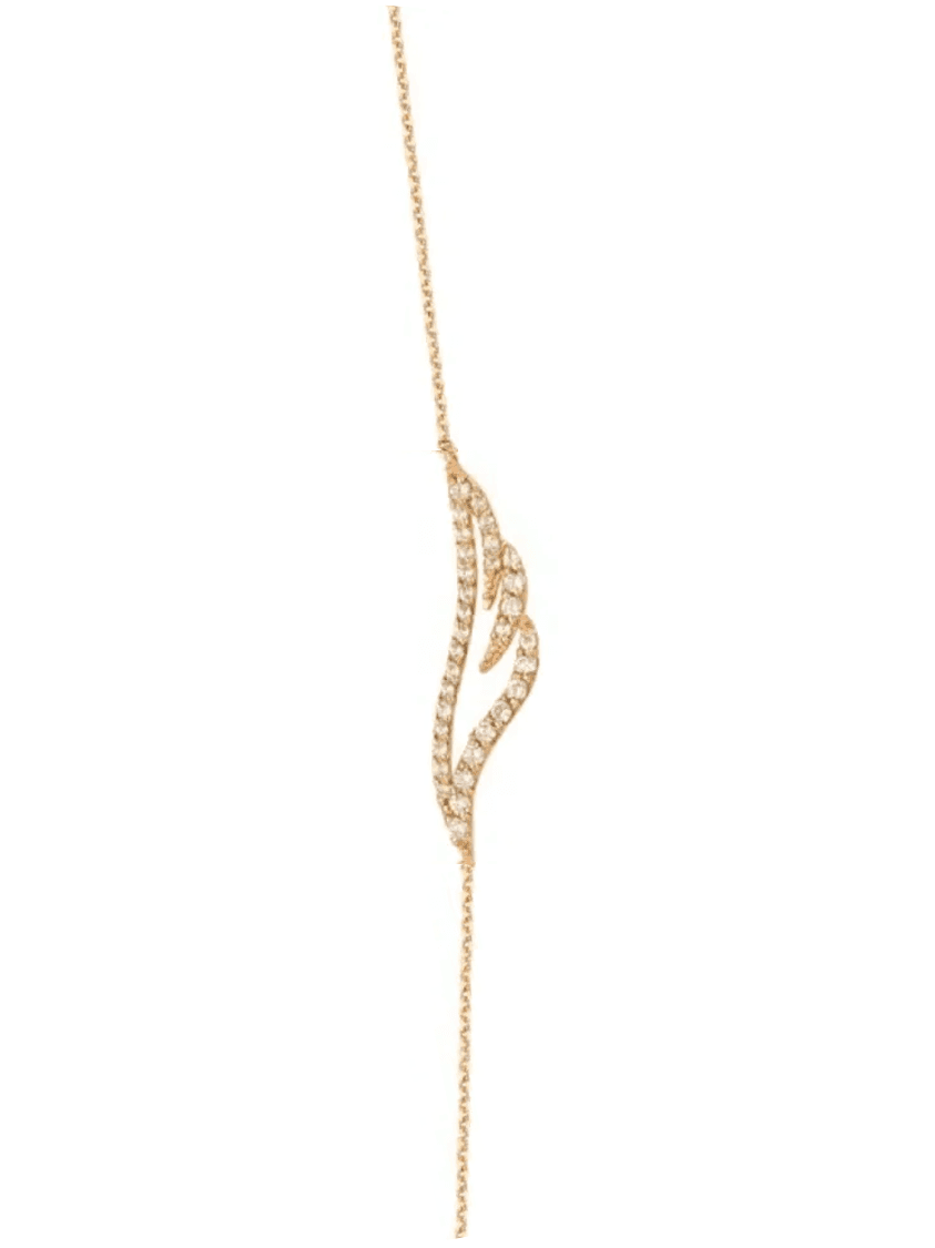 Lắc tay vàng hồng Swan Wings J0061