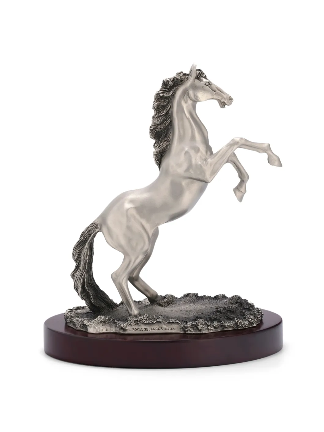 Tượng ngựa tự hào pewter