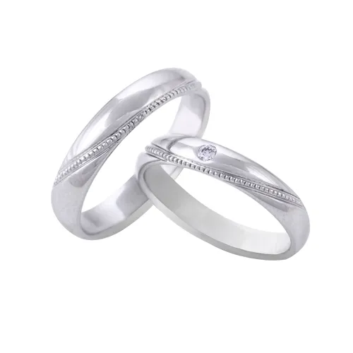 Nhẫn cưới WG kim cương 0712LM