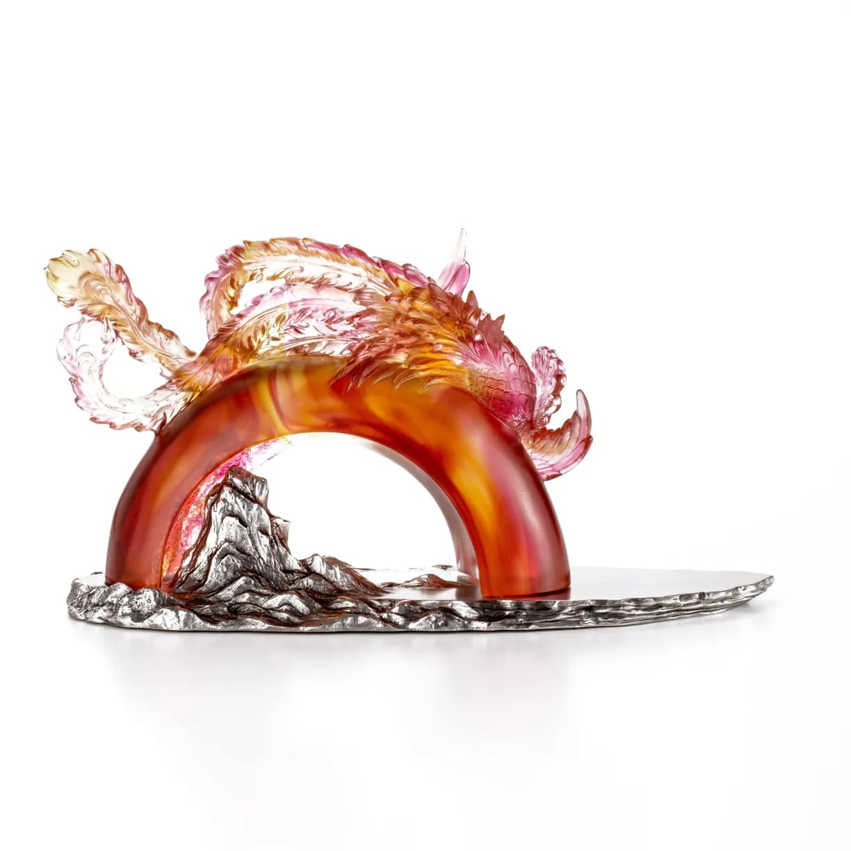 Tượng Phượng Hoàng trên đế Pewter