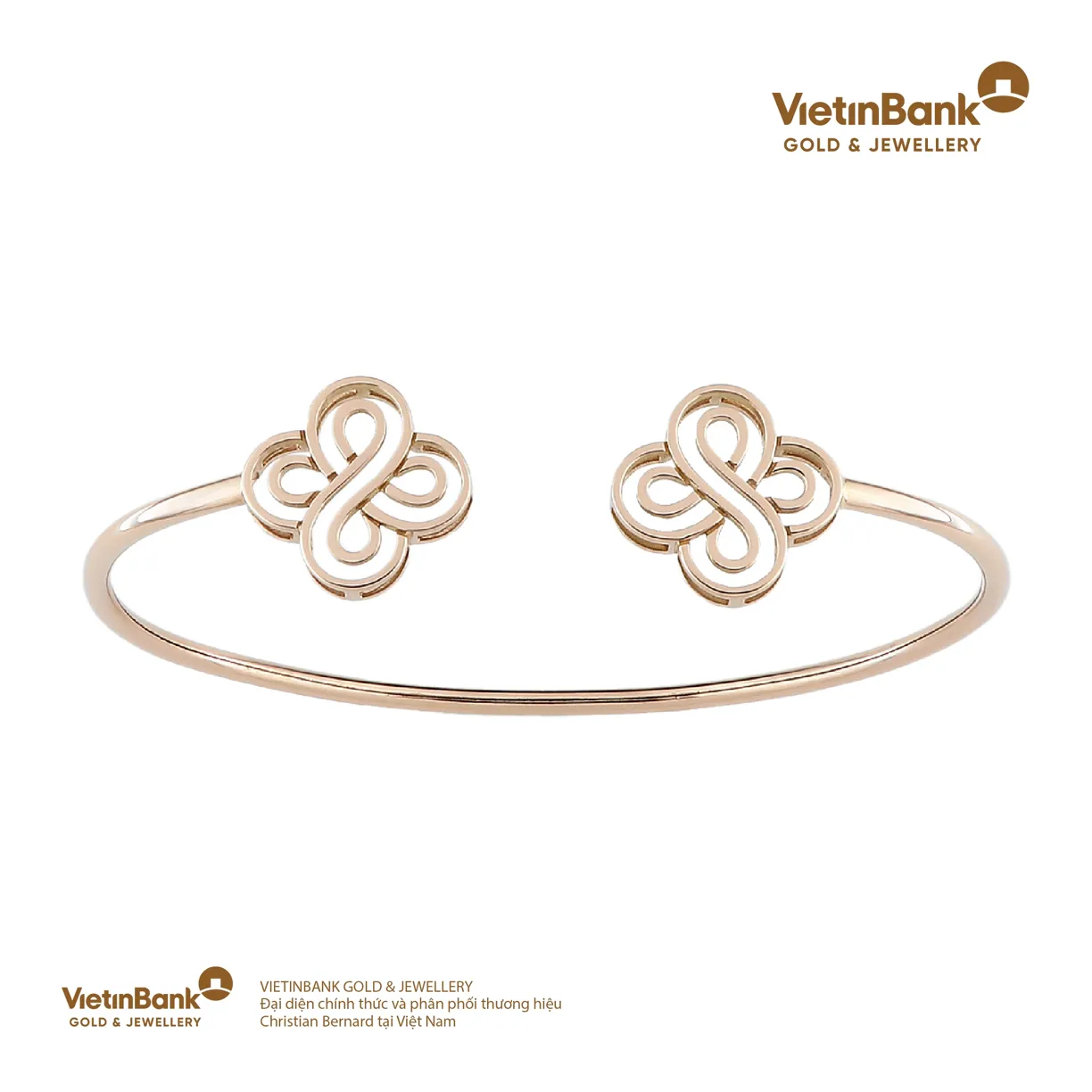 Lắc vàng hồng 18K (5.5)
