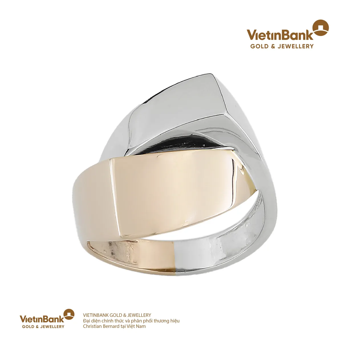 Nhẫn vàng vàng và vàng hồng 18K (5.23) 54