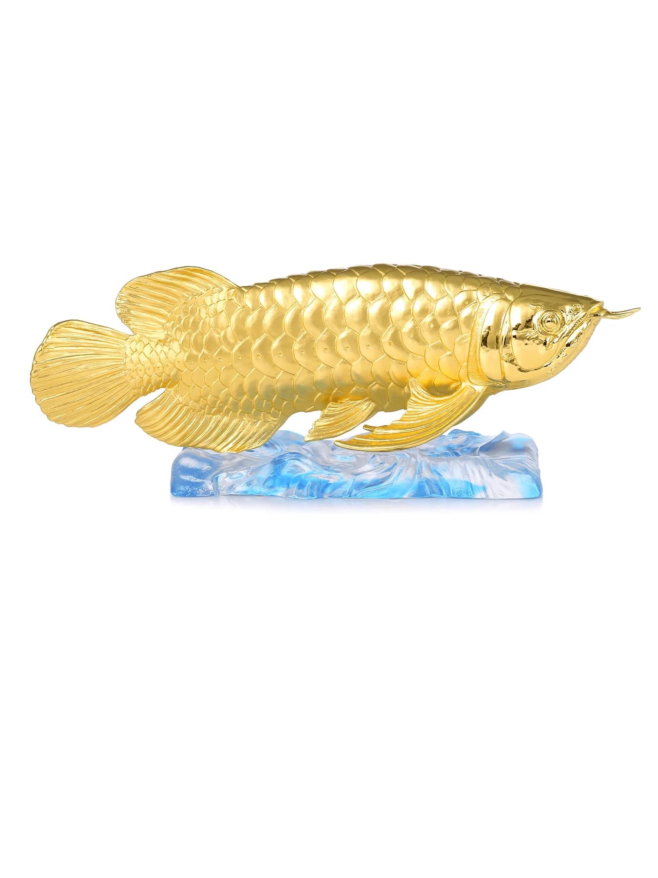 Tượng cá rồng bảo vật mạ vàng 24k